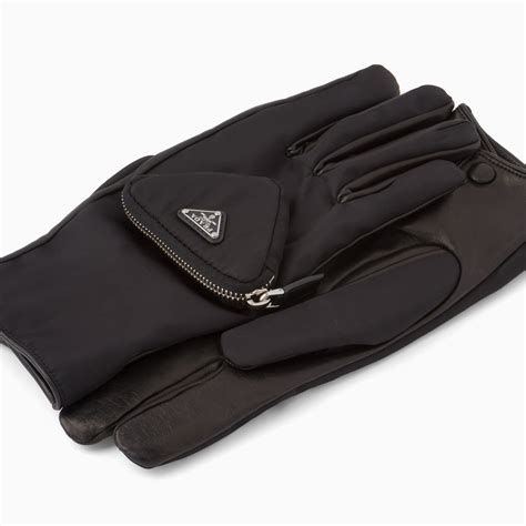 prada gooves|prada nylon gloves.